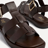 Camden Brown Gladiator Sandals