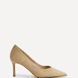 Classic Camel Faux Suede Court Heels