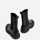 Command Black Chunky Chelsea Boots