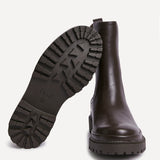 Command Brown Chunky Chelsea Boots