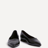 Compete Wide Fit Black Faux Leather Pumps