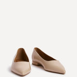 Compete Wide Fit Nude Faux Leather Pumps