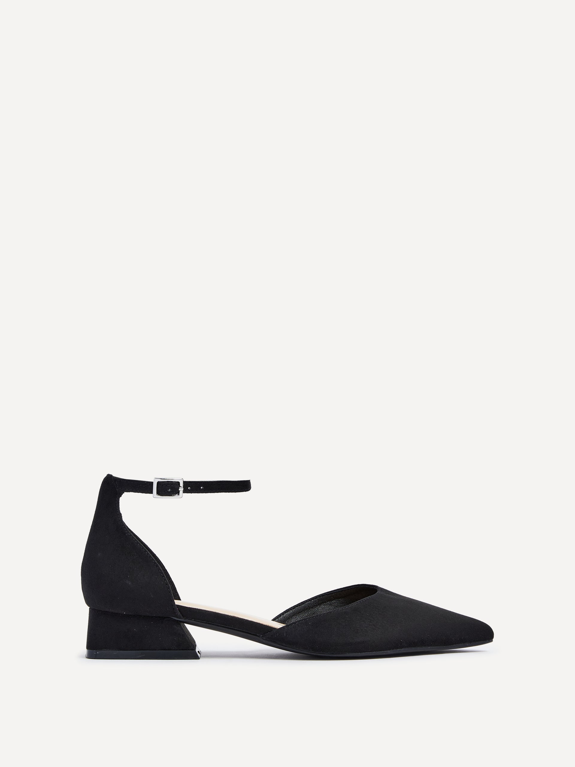 Dahlia Faux Suede Low Court Heels