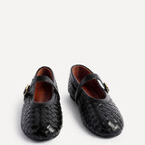 Daily Black Faux Leather Mary Jane Pumps