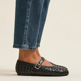 Daily Black Faux Leather Mary Jane Pumps