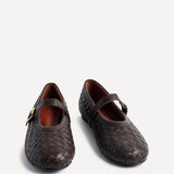 Daily Brown Faux Leather Mary Jane Pumps