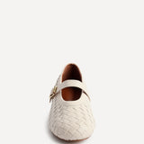 Daily Nude Fux Leather Mary Jane Pumps