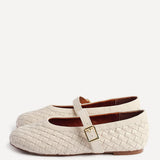Daily Nude Fux Leather Mary Jane Pumps