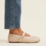 Daily Nude Fux Leather Mary Jane Pumps