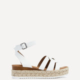 Dakota White Espadrille Sandals