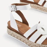 Dakota White Espadrille Sandals