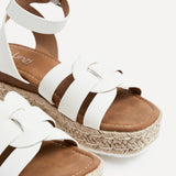 Dakota White Espadrille Sandals