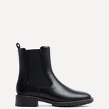 Dalston Black Faux Leather Chelsea Boots