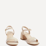 Darcie Nude Faux Leather Heeled Sandals