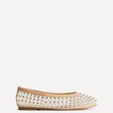 Darla Nude Mesh Diamante Ballet Flats