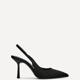 Dash Black Scuba Court Heels