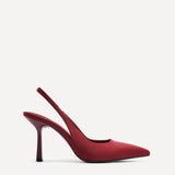 Dash Burgundy Scuba Court Heels