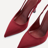 Dash Burgundy Scuba Court Heels