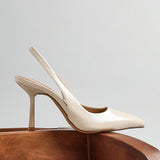 Dash Nude Faux Leather Court Heels