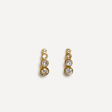 Dazzle Gold Crystal Drop Earrings