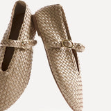 Debut Nude Handwoven Ballet Flats