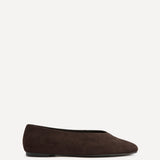 Dedicate Wide Fit Brown Ballet Flats