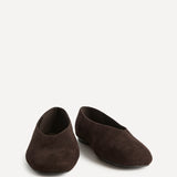 Dedicate Wide Fit Brown Ballet Flats