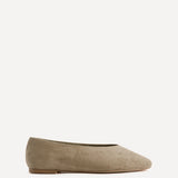 Dedicate Wide Fit Taupe Ballet Flats