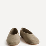 Dedicate Wide Fit Taupe Ballet Flats