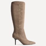 Define Mocha Stiletto High Leg Boots