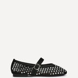 Delicate Black Suede Ballet Pumps