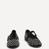 Delicate Black Suede Ballet Pumps