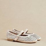 Delicate Nude Suede Ballet Pumps