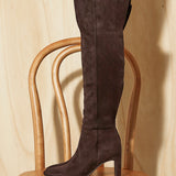 Demand Brown Long Heeled Boots