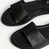 Denia Wide Fit Black Sandals