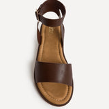 Denia Wide Fit Brown Sandals