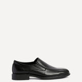 Diego Mens Black Faux Leather Slip-On Shoes
