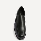 Diego Mens Black Faux Leather Slip-On Shoes
