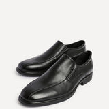 Diego Mens Black Faux Leather Slip-On Shoes