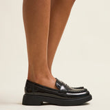 Direction Black Patent Loafers