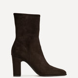 District Brown Faux Suede Ankle Boots