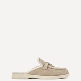 Dover Mocha Faux Fur Mule loafers