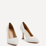 Dreaming Bridal Ivory Hot Fix Pearl Court Heels