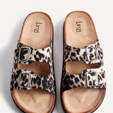 Drift Leopard Print Slider Sandals