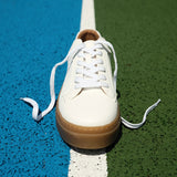 Blanca White Leather Trainers