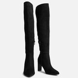 Demand Black Long Heeled Boots