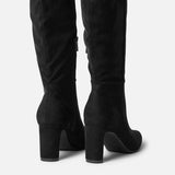 Demand Black Long Heeled Boots