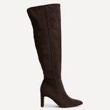 Demand Brown Long Heeled Boots