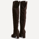Demand Brown Long Heeled Boots