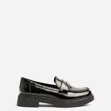 Direction Black Patent Loafers